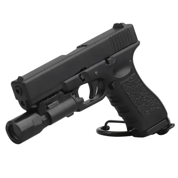 G17 Mini Pistol Shape Keychain with Flashlight - Image 2