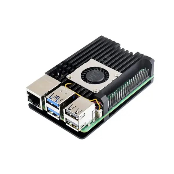 Aluminium Alloy Case with Fan for Raspberry Pi 5 - Image 4