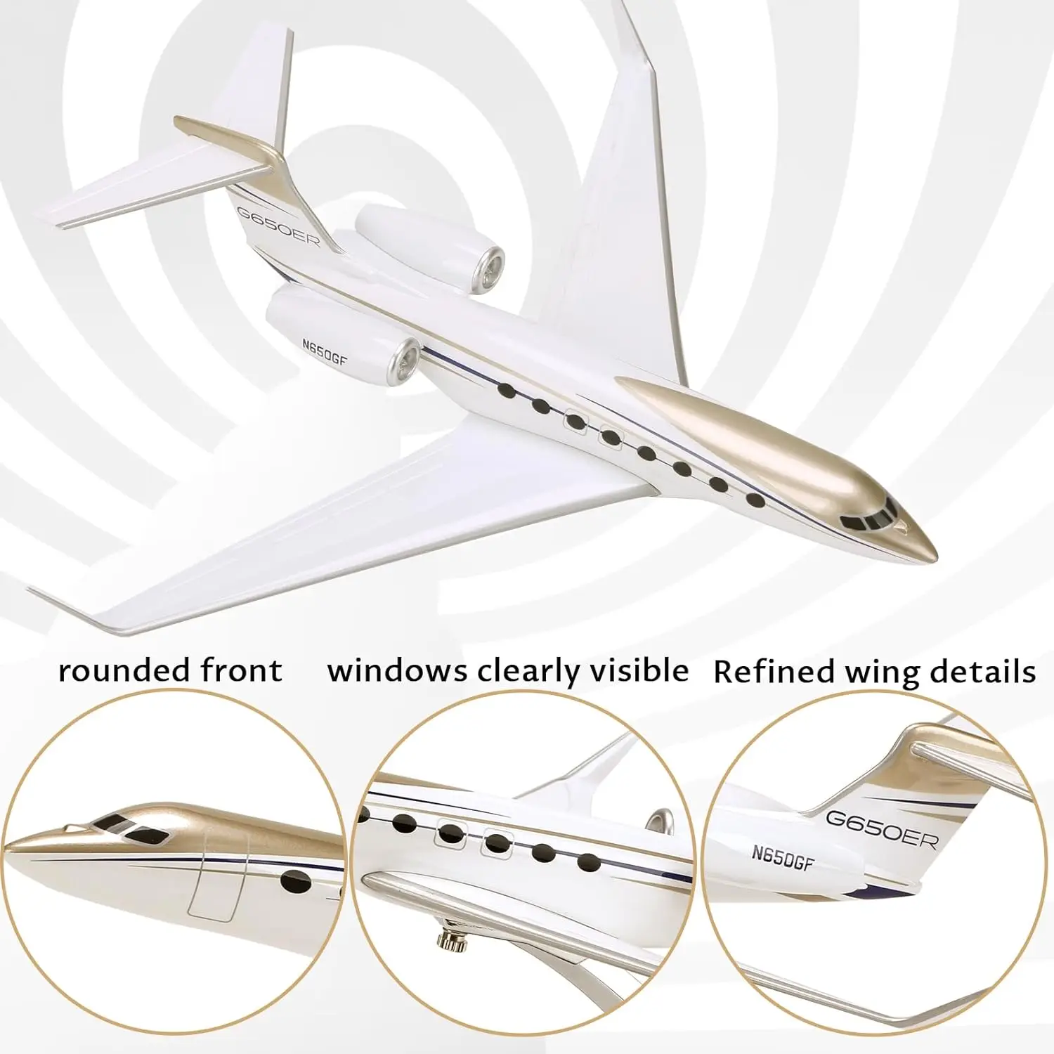 1:100 Scale Gulfstream G650 Resin Model Jet 5 1:100 Scale Gulfstream G650 Resin Model Jet - Image 5