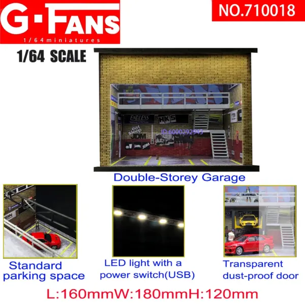 1/64 Scale Car Garage Diorama Display Model - Image 22