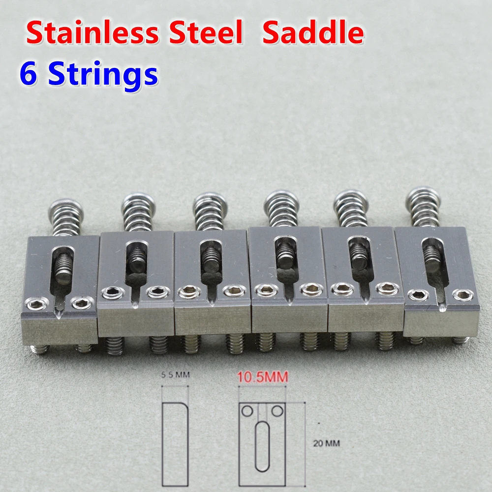 Electric Guitar Bridge Saddles Set 10.5MM/10.8MM 24 Electric Guitar Bridge Saddles Set 10.5MM/10.8MM - Image 24