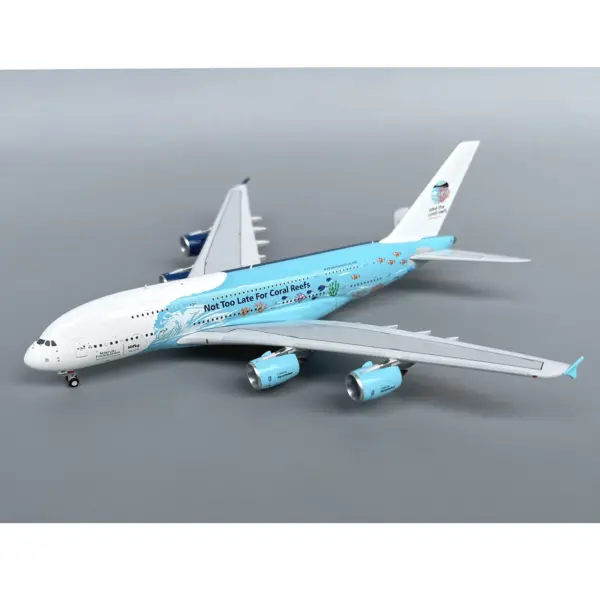 1/400 Hifly A380 Model 9H-MIP with Coral Reef Design - Image 2