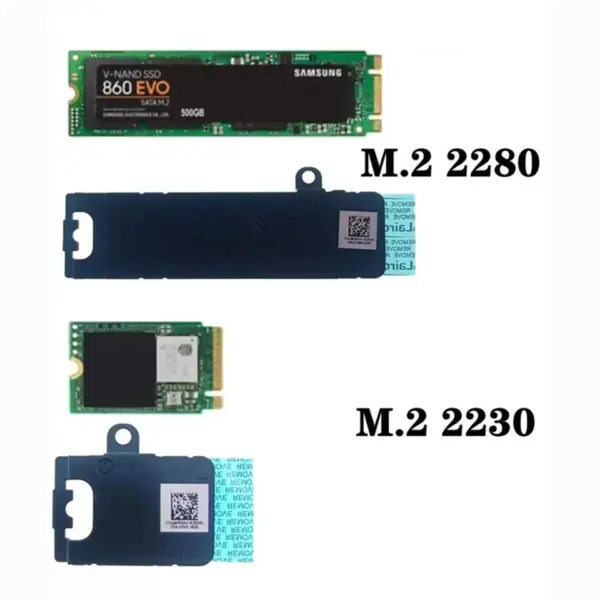 Laptop M2 SSD Bracket with Heatsink for Dell - Image 3