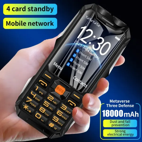 Q9 GSM 2G Network Rugged Mobile Phone with 4 SIM Slots - Image 2