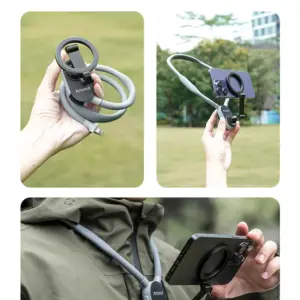 Amorus Silicone Magnetic Neck Mount for iPhone 15 13 S8362d83ac5954f7c83d9fd1c28e8d0ebw