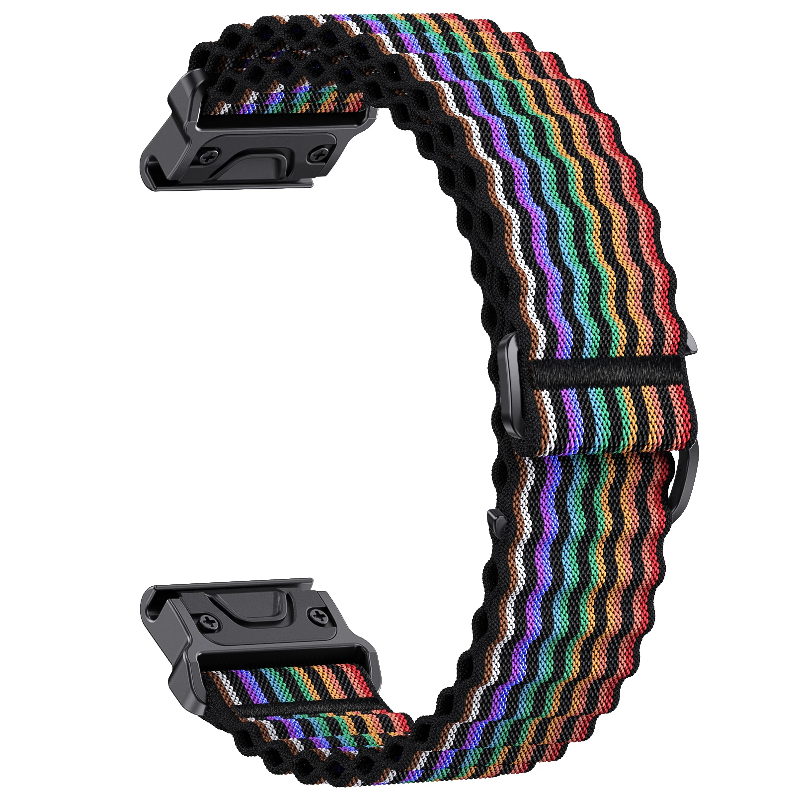 Two Tone Nylon Watch Strap for Garmin Fenix 10 Two Tone Nylon Watch Strap for Garmin Fenix - Image 10