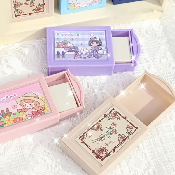 Magical Rubber Eraser with Fun Case - Image 2