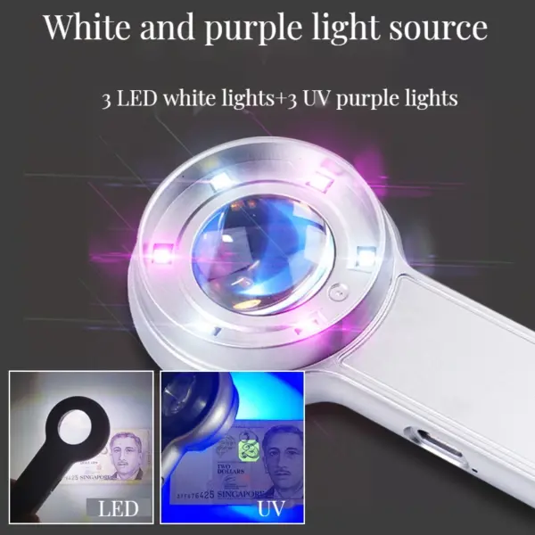 10X Portable LED Illuminated Magnifier - Image 6