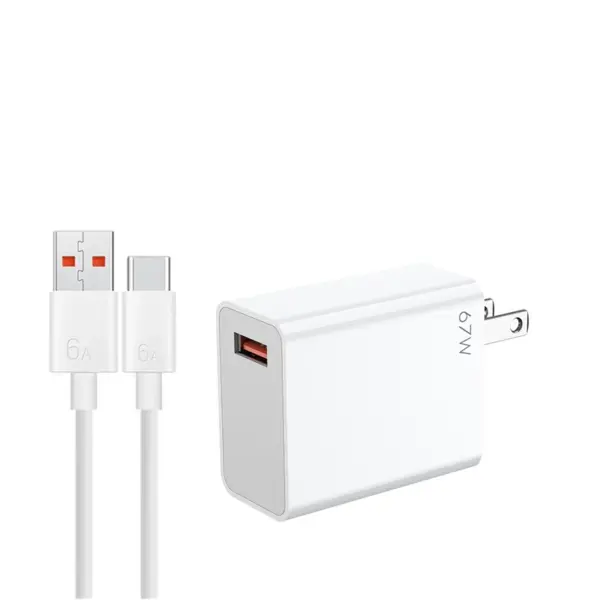 Xiaomi 67W Turbo Fast Charger EU Adapter with USB Type C Cable - Image 7