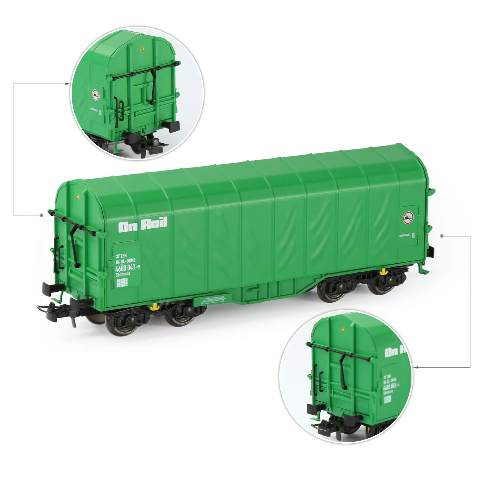 Evemodel HO Scale Covered Coil Wagon C8762 11 Evemodel HO Scale Covered Coil Wagon C8762 - Image 11