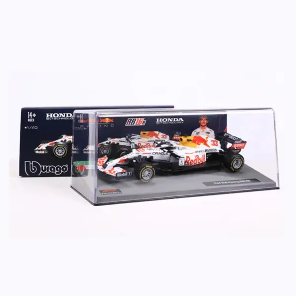 Bburago 1:43 Red Bull Rb16b Diecast F1 Model - Image 2