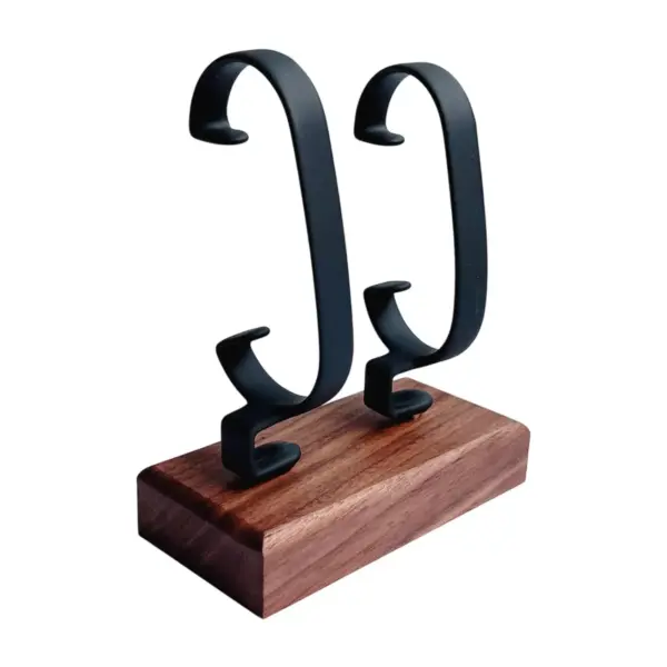 Elegant Wooden Watch Display Stand with Base - Image 4