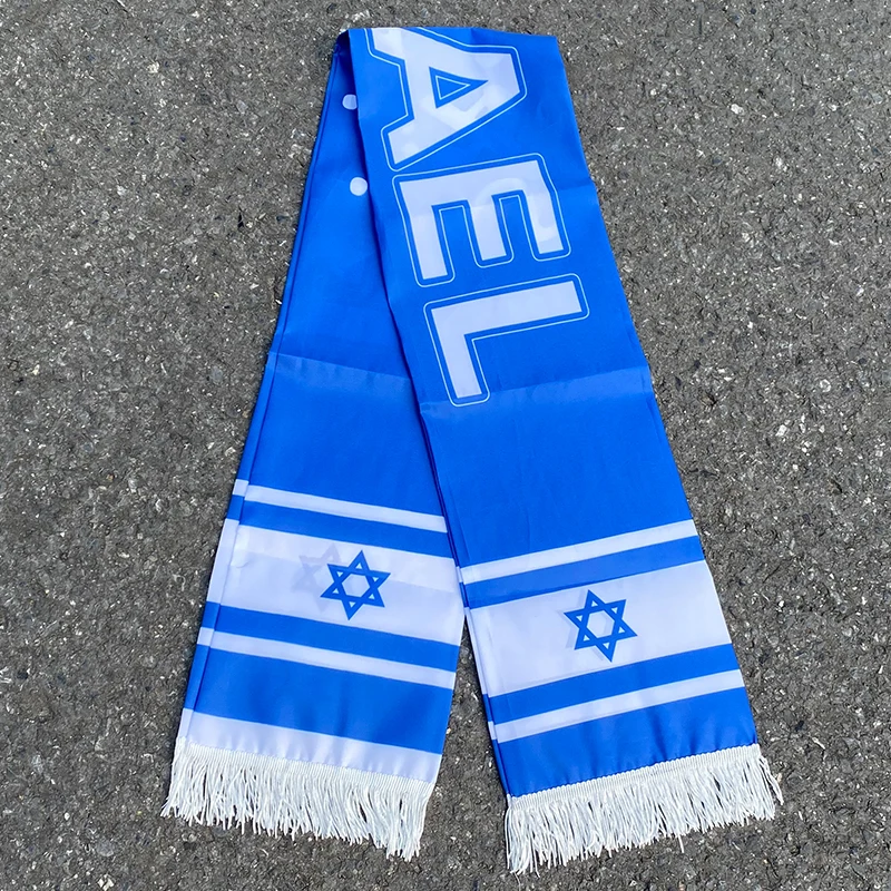 Custom Israel Football Fan Scarf 15x150cm 4 Custom Israel Football Fan Scarf 15x150cm - Image 4