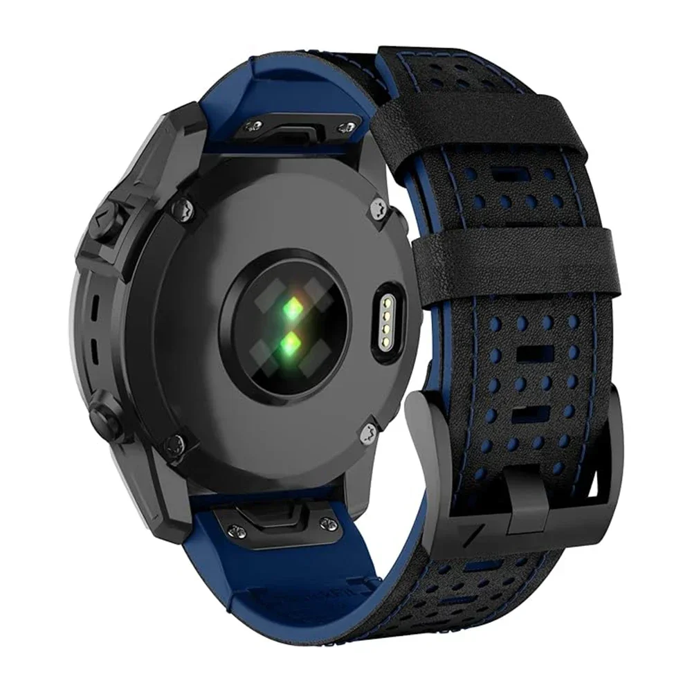 Garmin Fenix E 8 Leather Silicone Watch Band 11 Garmin Fenix E 8 Leather Silicone Watch Band - Image 11