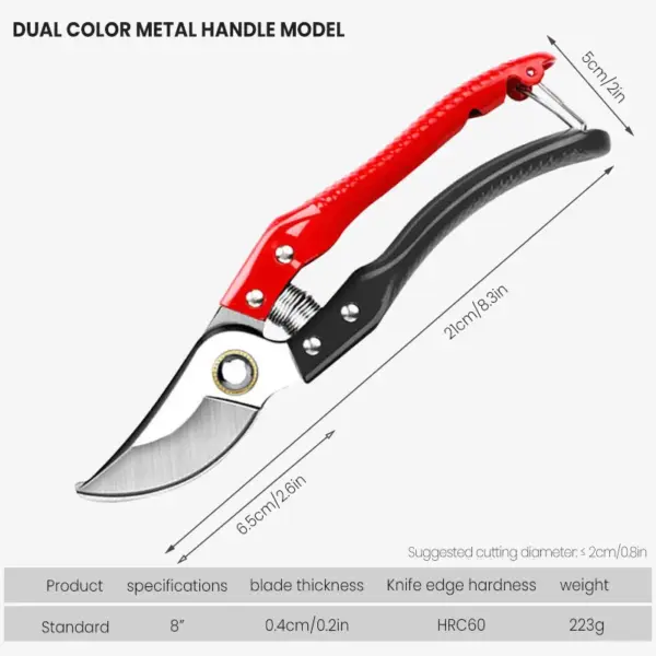 Heavy Duty Stainless Steel Pruning Shears - Image 8