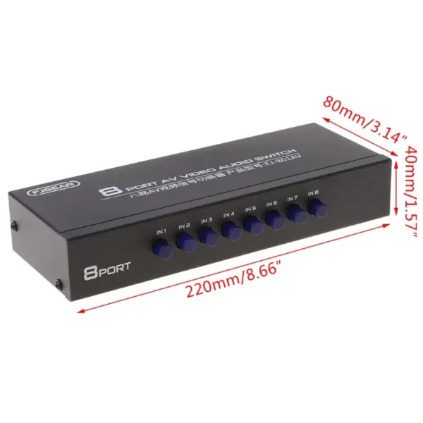 8-Port AV Audio Video Switcher Selector - Image 6
