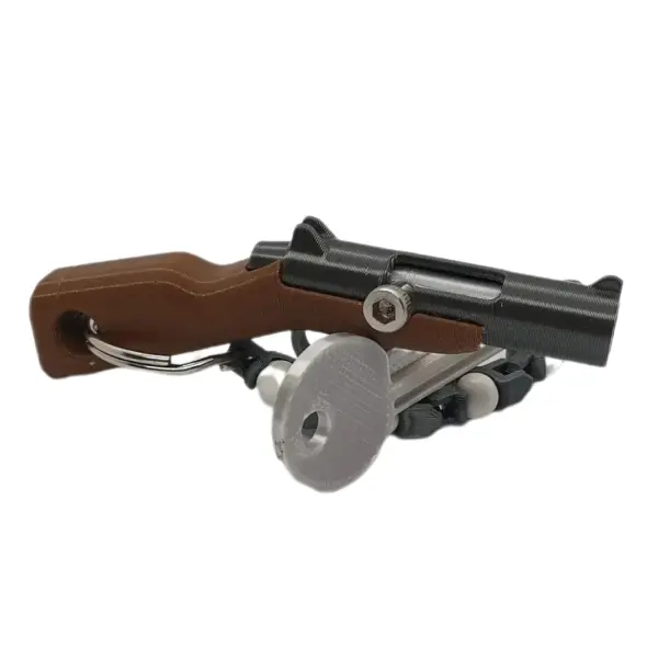 Mini Soft Bullet Gun Keychain Toy - Image 7