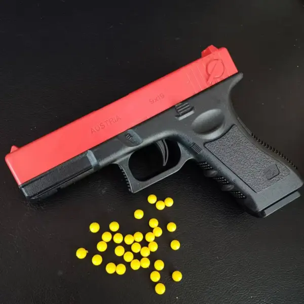 Manual G17 Toy Gun with Laser Soft Bullet - Image 9