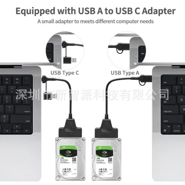 SATA to USB 3.0/Type-C Adapter Cable - Image 4