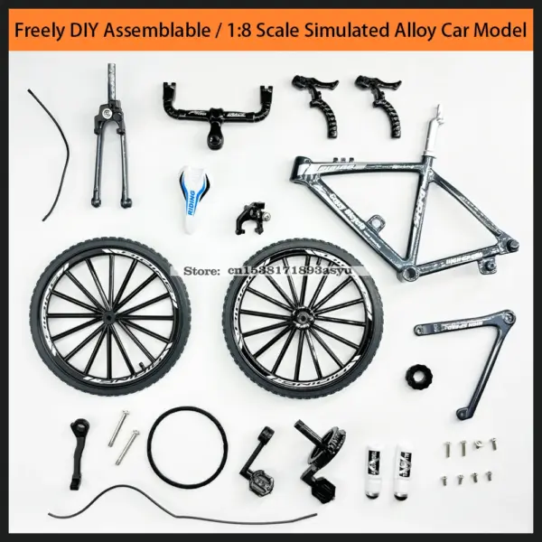1:8 Alloy Bicycle Model with Parking Rack - Image 4