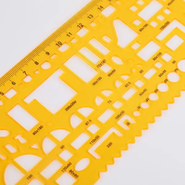 K Resin Geometric Template Ruler Stencil - Image 3