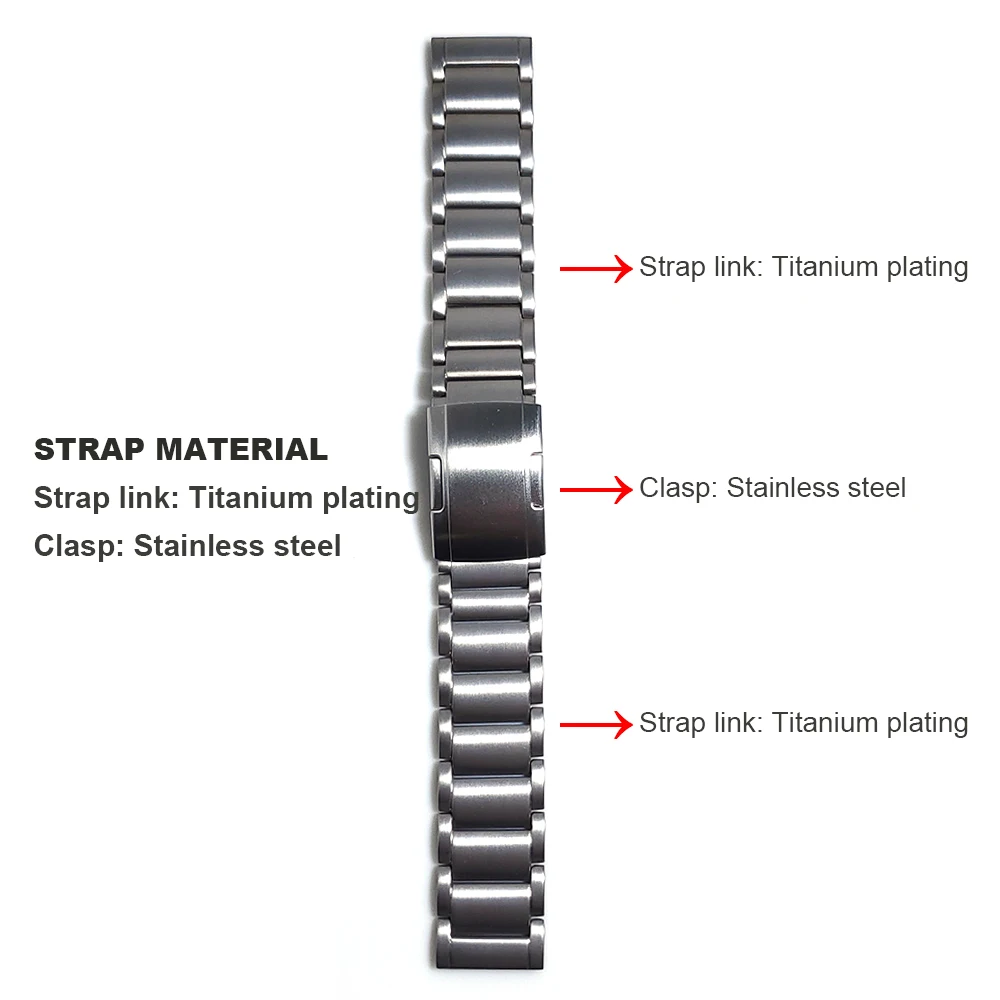 22mm Titanium Watch Strap for HUAWEI WATCH 4 Pro 6 22mm Titanium Watch Strap for HUAWEI WATCH 4 Pro - Image 6