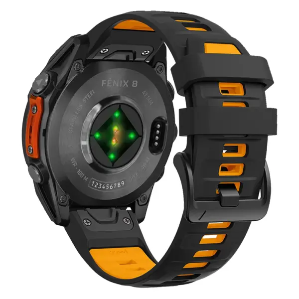 Two-Tone Silicone Strap for Garmin Fenix 8/7/Descent - Image 13