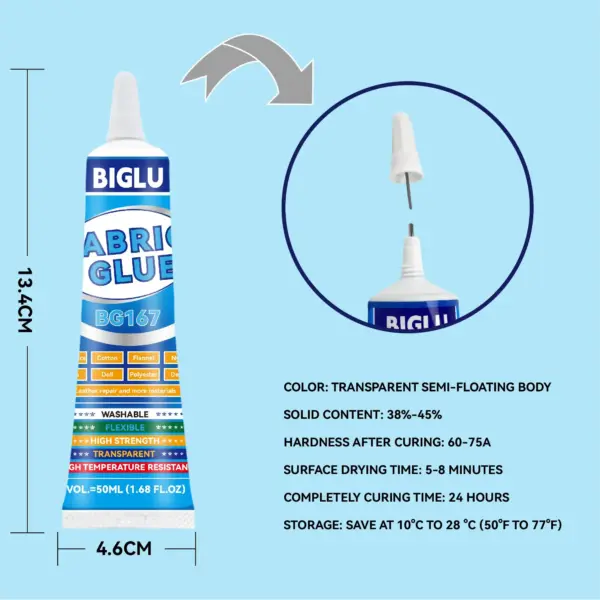 BIGLU Fabric Glue 50ml for All Fabrics - Image 3