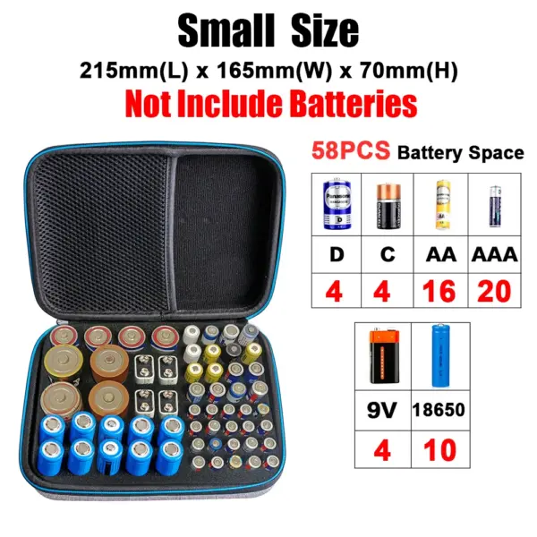 Battery Storage Case Set with Tester | Durable EVA+PU - Image 6
