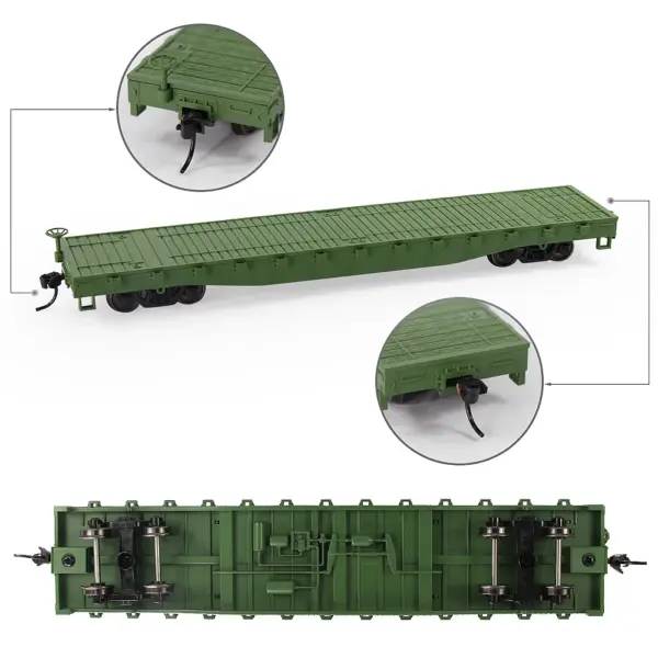 Evemodel HO Scale 52ft Flat Car C8741 - Image 21