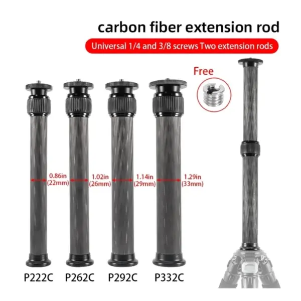 Carbon Fiber Tripod Extender for DSLRs - Image 2