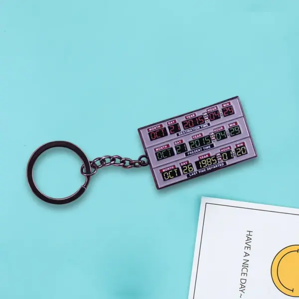Time Circuits Keychain Back to the Future Replica - Image 4