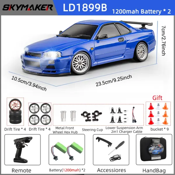 Skymaker LD1899 1/18 RC Drift Car - Image 16