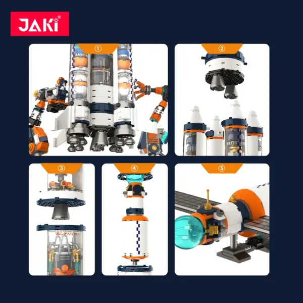 JK8515 Space Rocket Building Block Model - Image 3