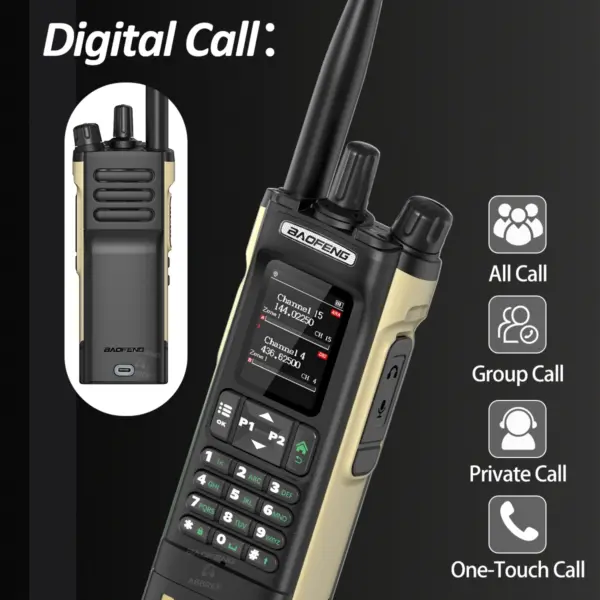 BAOFENG DM-32 DMR Walkie Talkie with GPS - Image 6
