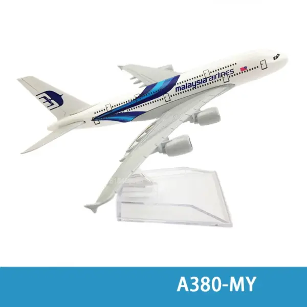 Diecast Airbus A380 Model on Stand - Image 17