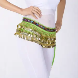 Elegant Velvet Belly Dance Coin Belt with Rhinestones 37 S89984c19d25a414cbbaf5bf8a6200b21j 1