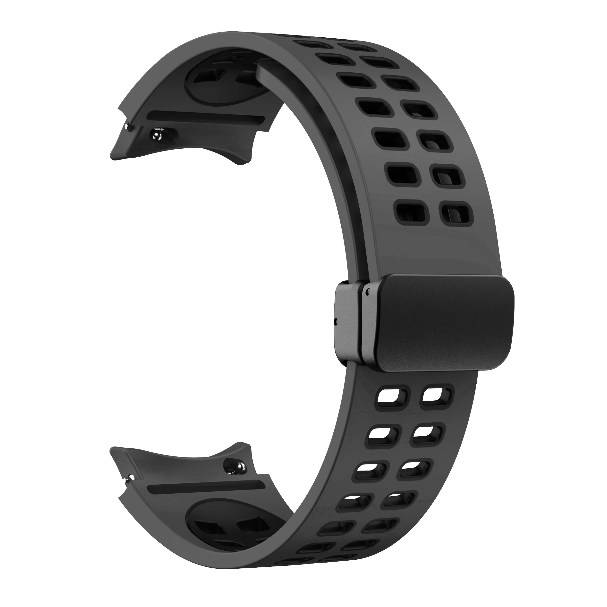 Magnetic D Buckle Silicone Strap for Galaxy Watch 44 Magnetic D Buckle Silicone Strap for Galaxy Watch - Image 44