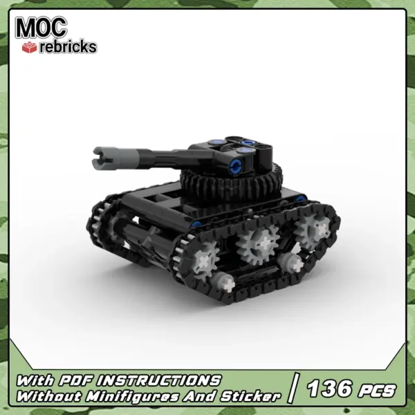 K2 Black Panther Battle Tank Building Blocks Set - Image 4