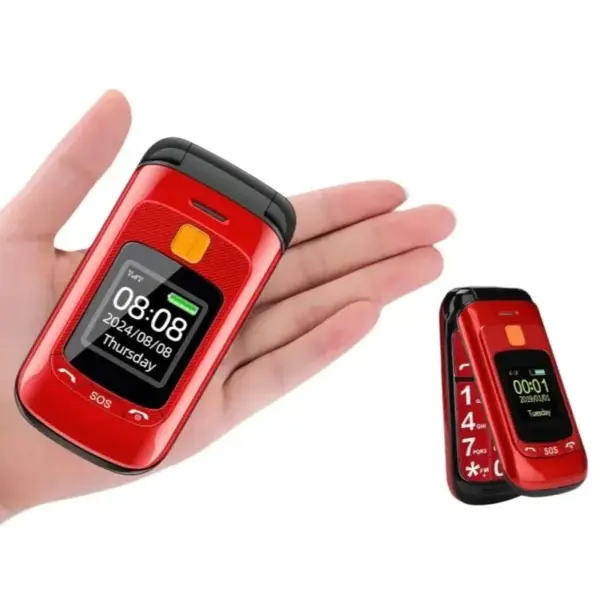 Senior-Friendly Flip Phone with Large Buttons - Image 3