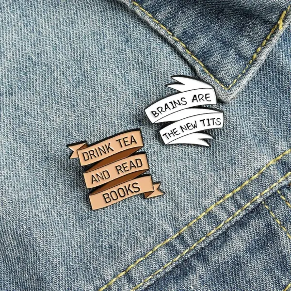 Book and Coffee Enamel Pins Collection for Book Lovers - Image 6