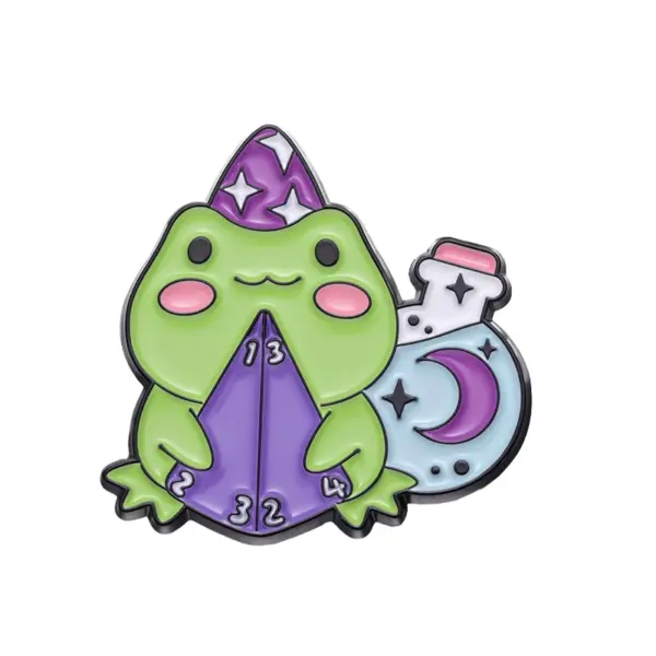 Magic Frog Enamel Pin with Wand and Potion - Image 11