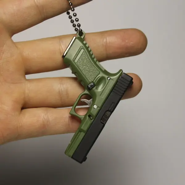 G17 Pistol Keychain Metal Model with Slide Lock - Image 10