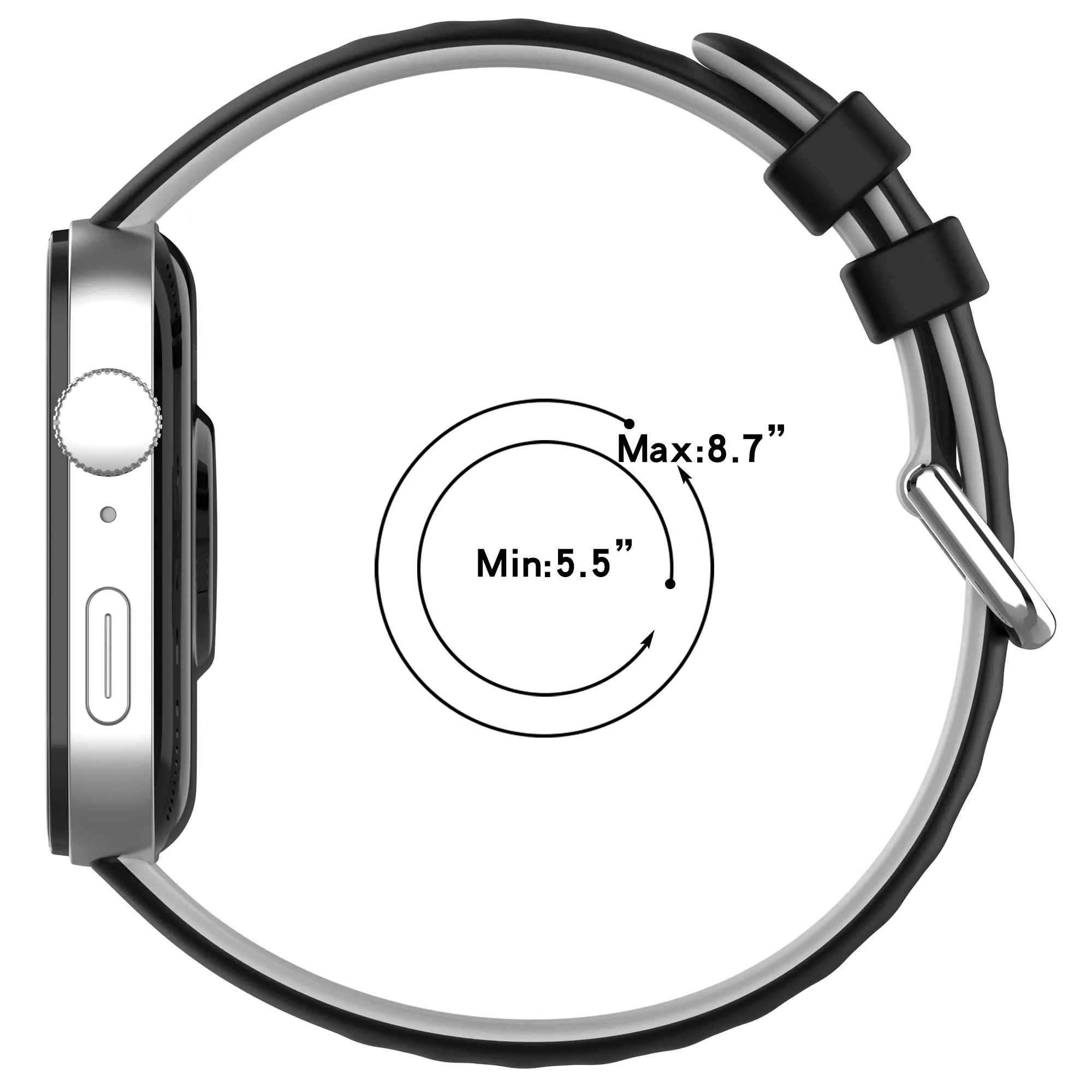 Two-Tone Silicone Strap for HUAWEI Fit 3 3 Two-Tone Silicone Strap for HUAWEI Fit 3 - Image 3