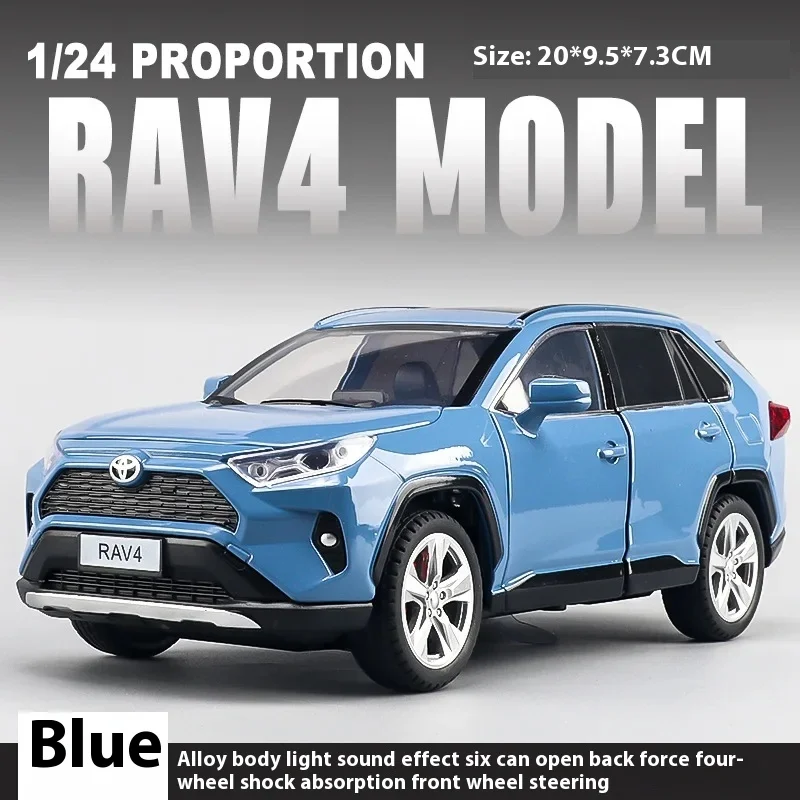24 Toyota RAV4 Alloy Car Model with Lights 8 24 Toyota RAV4 Alloy Car Model with Lights - Image 8