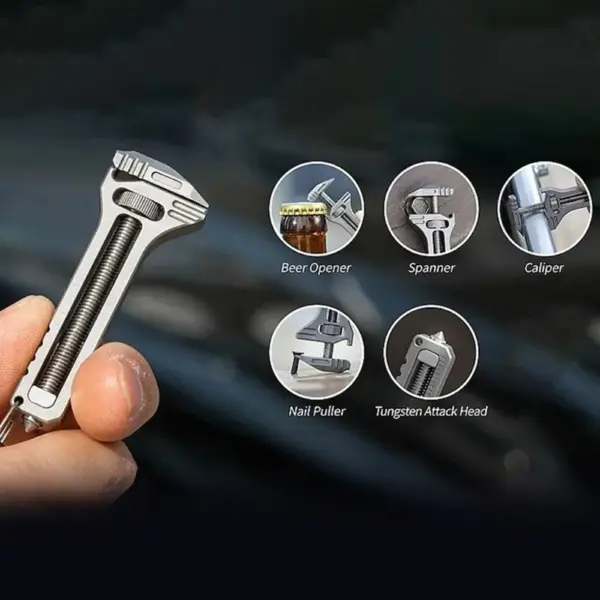Compact Multifunctional EDC Tool Keychain - Image 2