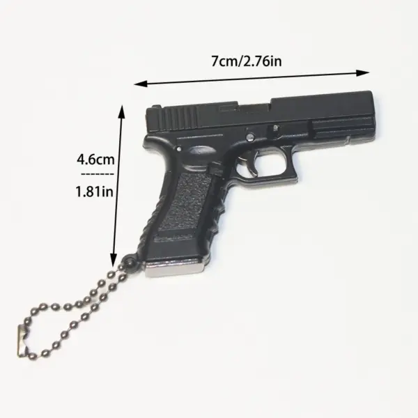 G17 Pistol Keychain Metal Model with Slide Lock - Image 3