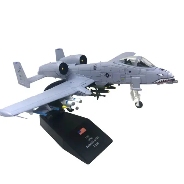 1/100 Scale Diecast A-10 Thunderbolt Fighter Model - Image 4