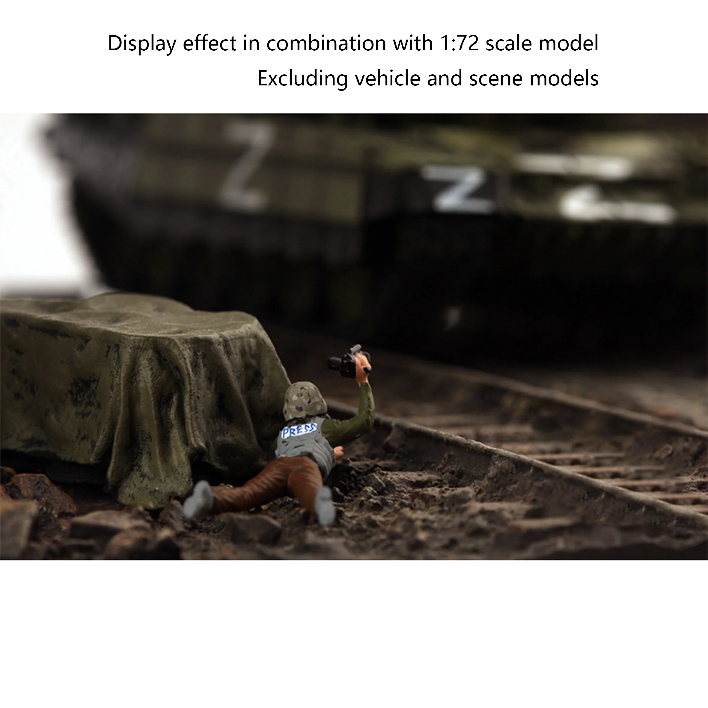 1/72 Crawling Military Soldier Model 2 1/72 Crawling Military Soldier Model - Image 2