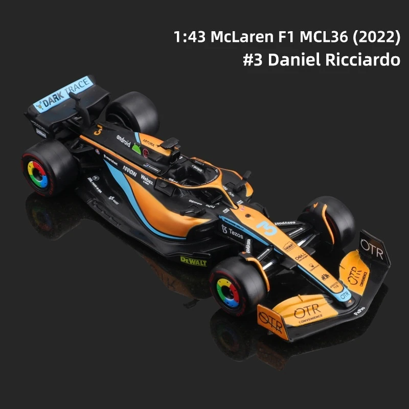 Bruago 1:43 McLaren MCL36 F1 Die-Cast Car Model 4 Bruago 1:43 McLaren MCL36 F1 Die-Cast Car Model - Image 4